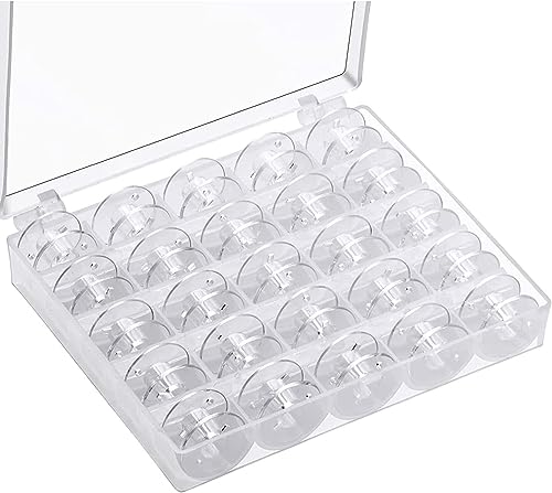 ZigZagTools 25 CB-Spulen (Kunststoff) + Transparente Spulenbox zur Aufbewarung von ZigZagTools
