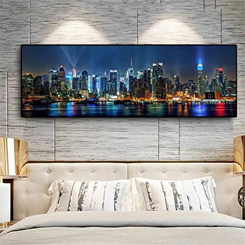 Zikange Diamond Painting New York Bunt Diamant Painting Bilder Erwachsene Groß Stickerei Set, DIY 5D Daiments Paintings by Numbers kit Kinder Anfänger, Diamond Dots Crystal Art Home Deko, 40x80cm Zikange Diamond Painting New York Bunt Diamant Painting Bilder Erwachsene Groß Stickerei Set, DIY 5D Daiments Paintings by Numbers kit Kinder Anfänger, Diamond Dots Crystal Art Home Deko, 40x80cm von Zikange