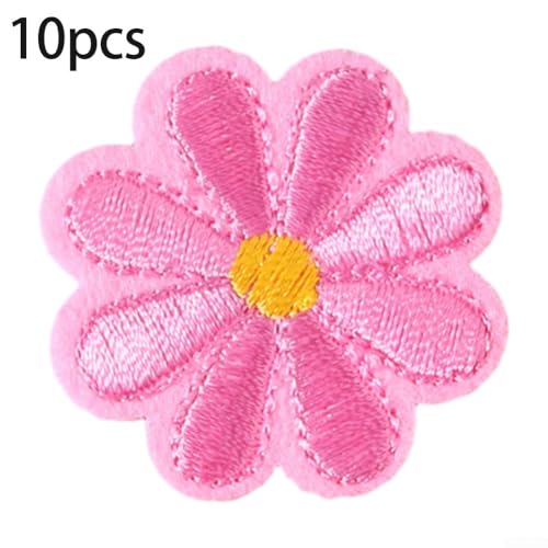 10 nahtlose Aufnäher mit detaillierter Blumenstickerei, verschönern Sie Ihre Mode mit individueller Gestaltung (Rosa) von Zilimontt