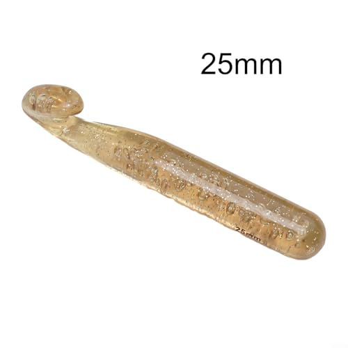 Chunky Häkelnadeln zum Stricken von Wolle, Handwerk, 12/15/18/20/25 mm Größen, glatte Oberfläche, ABS-Kunststoff (25 mm) von Zilimontt