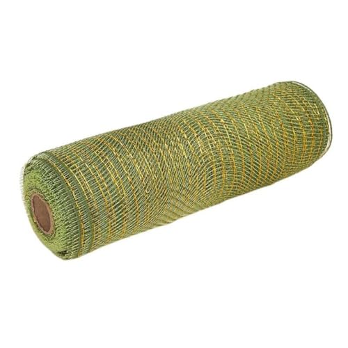 Deko-Mesh-Band für Bastelarbeiten, perfekt für Kränze, Schleifen und Heimdekoration (Armeegrün) von Zilimontt
