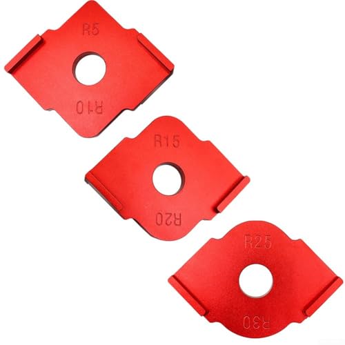 Fräser-Schablonen-Set aus Aluminium für präzise Eckschnitte, Größen von R5 bis R30 (R5-R10) von Zilimontt
