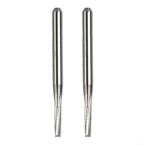Zilimontt 1 mm Hartmetallbohrer für die Reparatur von Autos, konisches Bohrwerkzeug aus Legierungsglas, mit 1,5 mm Schaft und 20 mm Länge für Auto-Glasrissfixierung und (2 Stück) von Zilimontt