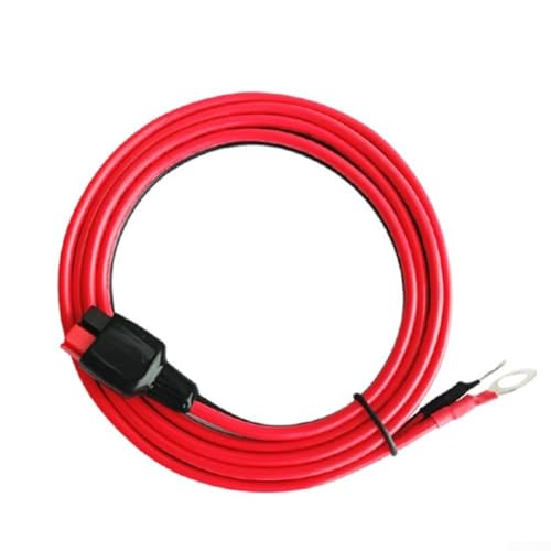 Zilimontt 45 A Batterie-Anschlusskabel, kompatibel mit Stecker und O-Ring-Terminal, 10 AWG verzinnter Kupferdraht für stabile elektrische Leitfähigkeit, einfach (0,6 m) von Zilimontt