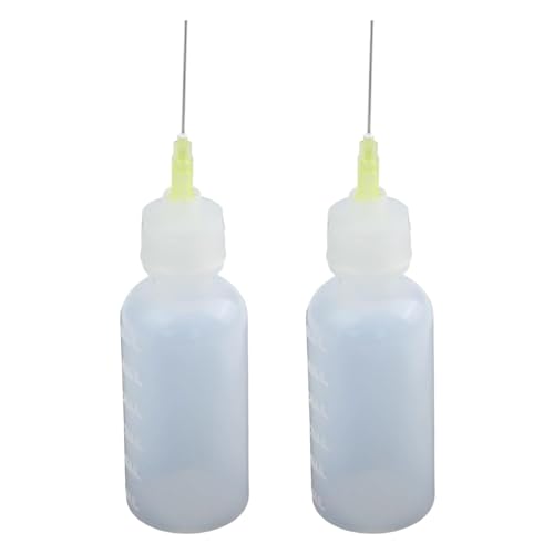 Zilimontt 50 ml Nadelspitzen-Spenderflaschen, 2 Stück, quetschbar, für alltägliche Flüssigkeitsanwendungen von Zilimontt