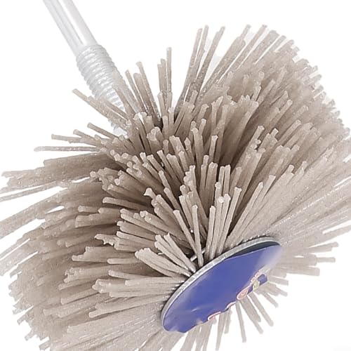 Zilimontt 80 mm Schleifscheibenbürste aus Nylon mit 6 mm Schaft für Holzarbeiten, Metall- und Steinpolieren, 80–600er Körnung, Drehwerkzeugaufsatz für Möbelbearbeitung und (240#) von Zilimontt