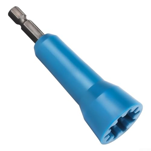 Zilimontt Elektriker-Draht-Drehwerkzeug mit 1/4-Zoll-Sechskantschaft für Bohrmaschinentreiber, effiziente Installation von elektrischen Kabelverbindern, kompatibel mit (blau) von Zilimontt