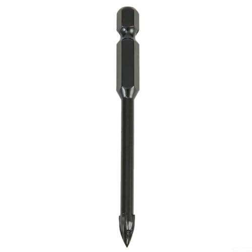 Zilimontt Hartmetall-Dreieck-Bohrer-Set für Glas, Keramik, verglaste Fliesen und Ziegelwände, multifunktionaler 4 mm-12 mm Sechskantschaft für schnurlose, Hand- und Tischbohrer, 5 mm von Zilimontt
