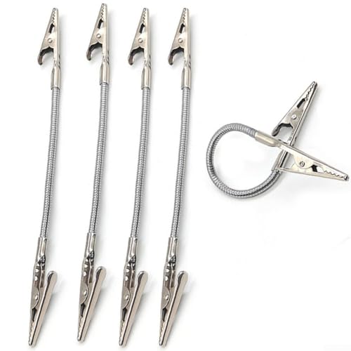 Zilimontt Professionelle Metalldraht-Klemmen, Doppelkopf-Clips, biegbarer Ständer, Halter für Etiketten, Fotos, Notizen, Karten, Schreibtisch-Organisation (280 mm) von Zilimontt