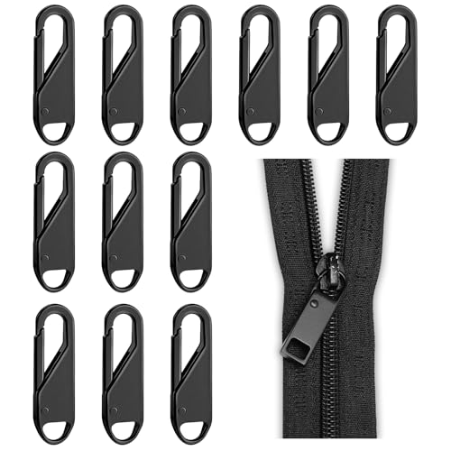 12 Stück Reißverschluss Zipper, Ersatzteile Reißverschluss Zipper, Abnehmbares Metall Reißverschlussanhänger Ersatz Zipper, Abnehmbares Zipper Pull, für Geldbörse, Kleider, Jeans, Koffer, Gepäck 12 Stück Reißverschluss Zipper, Ersatzteile Reißverschluss Zipper, Abnehmbares Metall Reißverschlussanhänger Ersatz Zipper, Abnehmbares Zipper Pull, für Geldbörse, Kleider, Jeans, Koffer, Gepäck von Zimoer