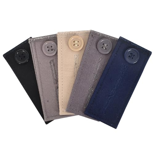 Zimoer 5 Farben Taillenverlängerungen, Elastische Taillenverlängerung, Taille Erweiterung Knopf, Einstellbar Knopfverlängerung, Jeanshosen Knopf Verlängerungs für Jeans Hosen Umstandshose Zimoer 5 Farben Taillenverlängerungen, Elastische Taillenverlängerung, Taille Erweiterung Knopf, Einstellbar Knopfverlängerung, Jeanshosen Knopf Verlängerungs für Jeans Hosen Umstandshose von Zimoer