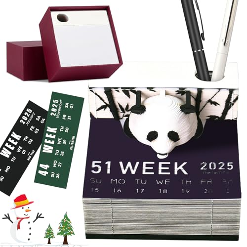 3D-Notizblock Panda, 3D Kalender 2025, 3D Kalender Abreißen 2025, 2025 Tischkalender Kreative Panda Haftnotize Papierskulptur Desktop-Ornament, Geschenk 3D-Notizblock Panda, 3D Kalender 2025, 3D Kalender Abreißen 2025, 2025 Tischkalender Kreative Panda Haftnotize Papierskulptur Desktop-Ornament, Geschenk von Zinueen