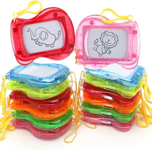 Zinueen 12Pcs Mini Maltafel Zaubertafel Schlüsselanhänger, Magnetische Mini-Zeichenbrett Magnetische Zeichentafel, Party Mitgebsel Kindergeburtstag, Tombola Preise Zinueen 12Pcs Mini Maltafel Zaubertafel Schlüsselanhänger, Magnetische Mini-Zeichenbrett Magnetische Zeichentafel, Party Mitgebsel Kindergeburtstag, Tombola Preise von Zinueen