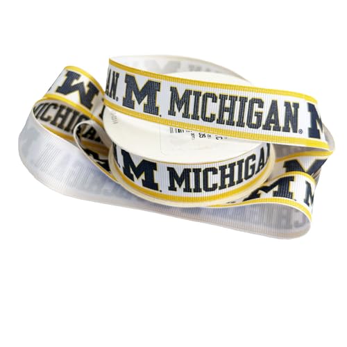 2,2 cm Michigan-Ripsband, lizenziert von Divine Creations, offizielles Lizenzprodukt, 2,7 m 2,2 cm Michigan-Ripsband, lizenziert von Divine Creations, offizielles Lizenzprodukt, 2,7 m von Zip Sew Craft