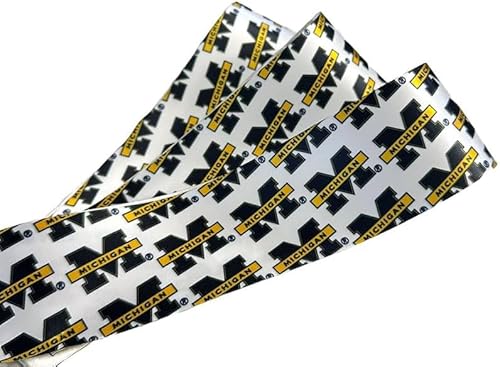 6,3 cm Michigan-Band, lizenziert von Offray Ribbon, offizielles Lizenzprodukt (Weiß, 91 cm) von Zip Sew Craft