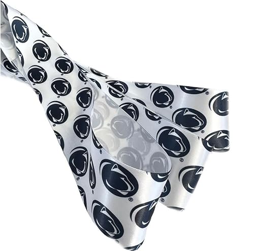 6,4 cm Penn State Band, lizenziert von Offray Ribbon – offiziell lizenziert (weiß, 91 cm) von Zip Sew Craft