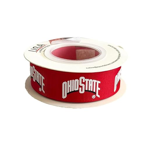 Ohio State Satinband, 2,2 cm, lizenziert von den USA lizenzierte Bögen, offizielles Lizenzprodukt, 5 m Ohio State Satinband, 2,2 cm, lizenziert von den USA lizenzierte Bögen, offizielles Lizenzprodukt, 5 m von Zip Sew Craft