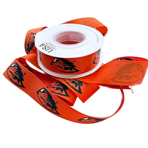 Oregon State Satin-Dekoband, 2,2 cm, lizenziert von den USA lizenzierte Bögen, offizielles Lizenzprodukt, 5 m von Zip Sew Craft