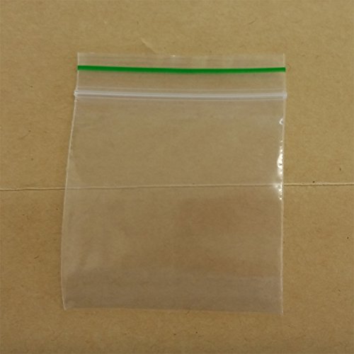 1000 (30 mm x 30 mm) klar Poly Kunststoff Grip Dichtung wiederverwendbar Zip Lock Uni Staubbeutel von Zipper
