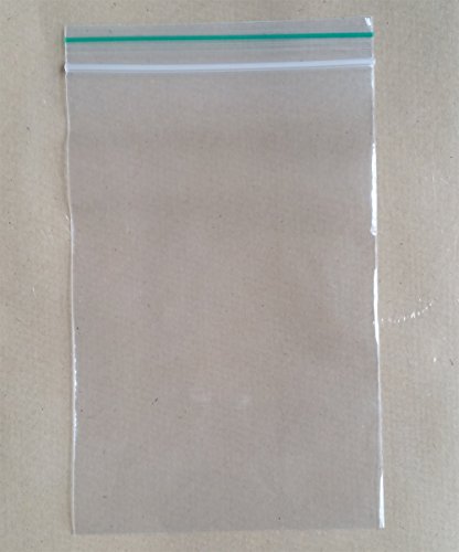 Poly PE Kunststoff einfache Zip-Lock Grip Seal Taschen – 60 x 90 mm, width 60mm x length 90mm (6cm X 9cm), clear, plain, 500 von Zipper