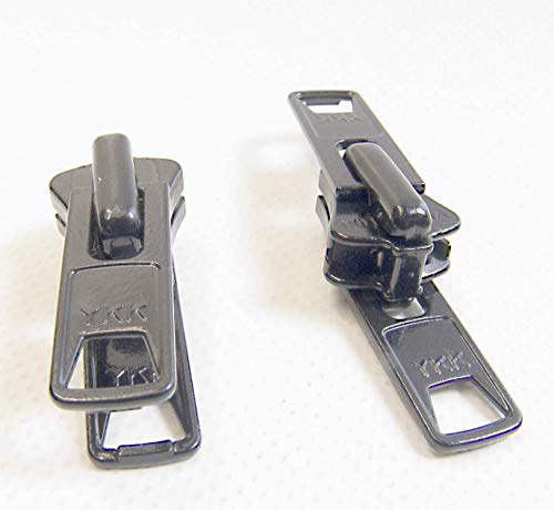 Reißverschluss-Reparatur-Set – #10 Black Boat Canvas Vislon Doppel-Metall-Zuglasche Reißverschluss Schieber – Doppelter Metall-Zuglasche Reißverschluss Schieber – 2 Schieber pro Packung – Farbe Reißverschluss-Reparatur-Set – #10 Black Boat Canvas Vislon Doppel-Metall-Zuglasche Reißverschluss Schieber – Doppelter Metall-Zuglasche Reißverschluss Schieber – 2 Schieber pro Packung – Farbe von Zipperstop