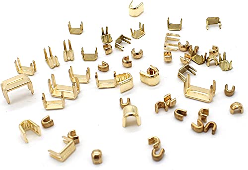 YKK #5 Messingstopper, oben und unten, 30 obere und 30 untere Stopper, hergestellt in den USA von Zipperstop