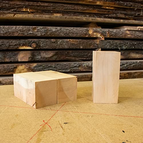 3 Stück Schnitzholz aus Zirbe | 16cm x 8cm x 8cm (LxBxH) von Zirbelino