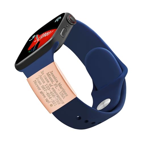 Zircobic Anpassbarer Lasergravierter Medizin ID-Armband-Tag, Roségold Edelstahl, abnehmbarer Gesundheitsidentifikations-Tag, geeignet für Senioren & Outdoor-Enthusiasten Zircobic Anpassbarer Lasergravierter Medizin ID-Armband-Tag, Roségold Edelstahl, abnehmbarer Gesundheitsidentifikations-Tag, geeignet für Senioren & Outdoor-Enthusiasten von Zircobic