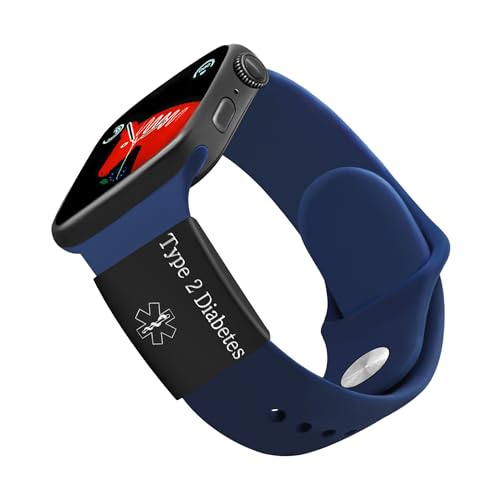 Zircobic Tragbarer abnehmbarer Medizin ID-Armband-Tag, Schwarzer Edelstahl Lasergravierter Typ 2 Diabetes Tag, Geschenk für Freunde und Familie Zircobic Tragbarer abnehmbarer Medizin ID-Armband-Tag, Schwarzer Edelstahl Lasergravierter Typ 2 Diabetes Tag, Geschenk für Freunde und Familie von Zircobic