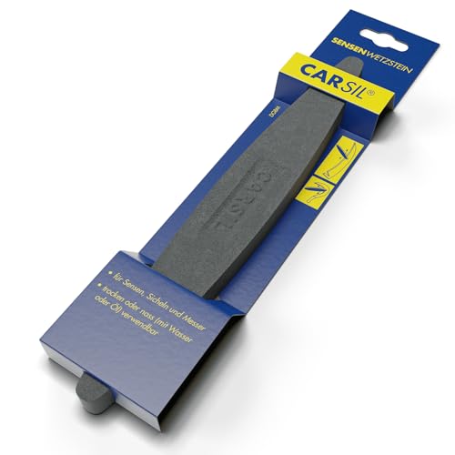 Zische Sensenwetzstein Carsil 260x36x13 mm - Schleifstein für Sensen und Sicheln schärfen - Schärfstein aus Normal-Korund mit Körnung 220 von Zische