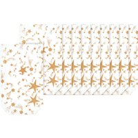Klarsichtbeutel "Goldene Sterne" - 14,5 x 23,5 cm von Durchsichtig