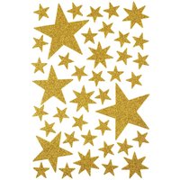 Moosgummi-Sticker "Sterne" - Gold von Gold