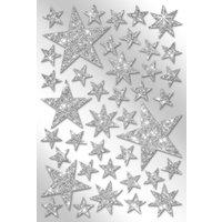 Moosgummi-Sticker "Sterne" - Silber von Silber