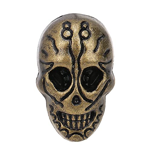 20 Stück Basteln 15,66 x 25,24 mm Punk Nieten Nieten Ornamente Gothic Schuhzubehör (88 bronzefarbene Geisterkopf) von Zisemeil