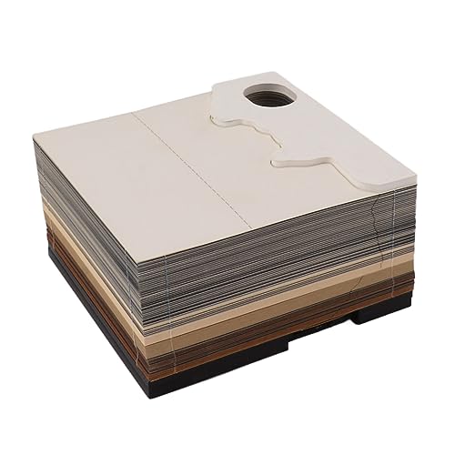 3D-Notizblock, Papier, Schloss-Design, 3D-Kunsthandwerk, Notizblock, Heimdekoration, mit Licht 3D-Notizblock, Papier, Schloss-Design, 3D-Kunsthandwerk, Notizblock, Heimdekoration, mit Licht von Zisemeil