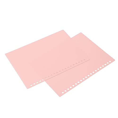 Binderücken mit beweglichen Blättern, A5, 20 Blatt, 20 Löcher, Präsentationsmappe aus flexiblem PP-Kunststoff (Rosa) von Zisemeil