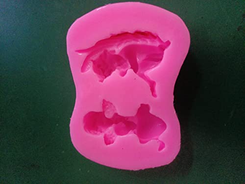 Kuchenengel Silikon Backen Fondant Zuckerguss Hochzeit Kuchen Dekoration (Rosa) von Zisemeil
