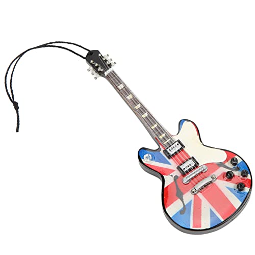 Musikinstrumenten-Anhänger, britische Flagge, Holzgitarre, exquisite schöne feine Details, Mini-Anhänger Musikinstrumenten-Anhänger, britische Flagge, Holzgitarre, exquisite schöne feine Details, Mini-Anhänger von Zisemeil