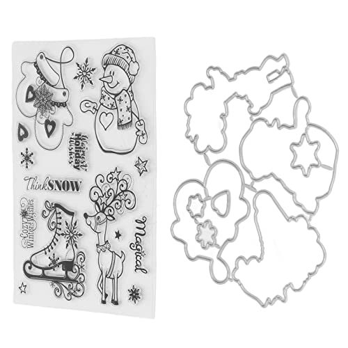 Transparentes Stempel-Set, Weihnachtsmuster, Kartenherstellung, klare Stempel, Prägeschablonen-Set, DIY-Scrapbook von Zisemeil
