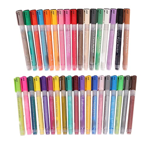 Zisemeil Acrylfarben-Marker, schnell trocknend, verschiedene Farben, 36 Stück Zisemeil Acrylfarben-Marker, schnell trocknend, verschiedene Farben, 36 Stück von Zisemeil