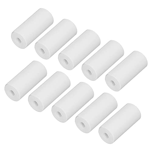 Zisemeil Bedruckbare Papierrollen, weiß, bedruckbar, wärmeempfindlich, dickes Papier, Thermopapierrollen für kleine Drucker, 10 Stück Zisemeil Bedruckbare Papierrollen, weiß, bedruckbar, wärmeempfindlich, dickes Papier, Thermopapierrollen für kleine Drucker, 10 Stück von Zisemeil