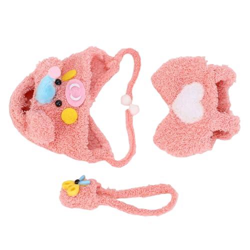 Zisemeil Puppenkleidungsset für 17 cm Puppen Niedliches Schweinchen Tierstil Puppen Outfit 1 x Kleidung, 1 x Hut, 1 x Tasche für Sammler von Zisemeil