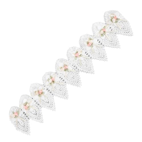Zisemeil Schleifendekor, Spitzenband, florales Band, für Kleidung, Nähen, Scrapbooking, Hochzeitskleid, Dekoration, 91 cm lang, 11 cm breit Zisemeil Schleifendekor, Spitzenband, florales Band, für Kleidung, Nähen, Scrapbooking, Hochzeitskleid, Dekoration, 91 cm lang, 11 cm breit von Zisemeil