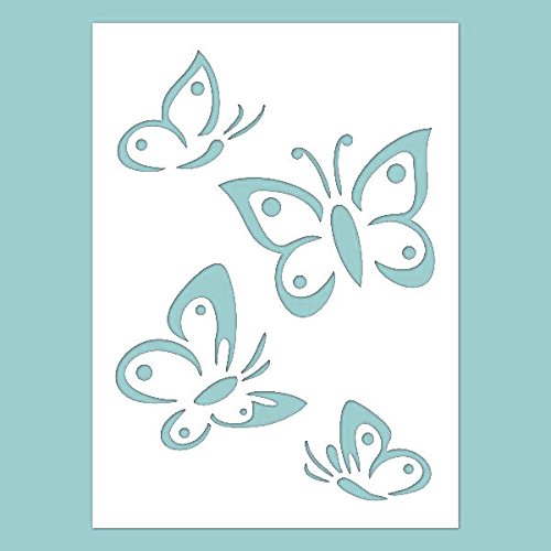 Schablone - Butterflies filigran. Schablone, Stencil von Zita's Creative