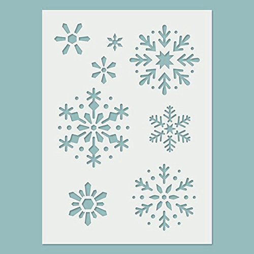 Schablone - Snowflakes. Schablone, Stencil von Zita's Creative
