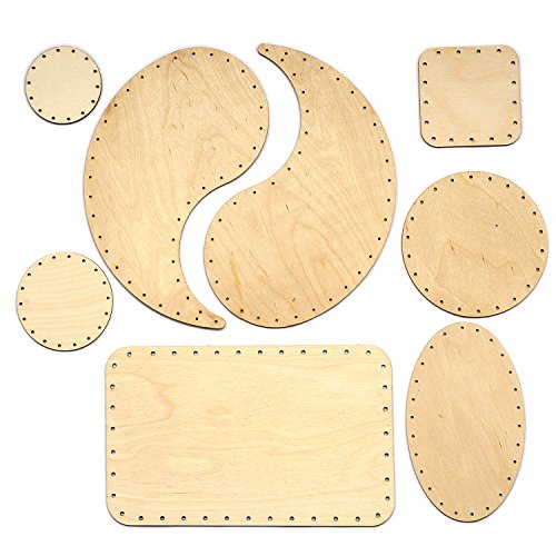 Zita's Creative Korbboden Set gemischt, groß für Peddigrohr 2mm und 3mm - Flechten, Korbflechten, Schilf Set, Peddigrohr, Flechtmaterial, Flechtset, Rattan von Zita's Creative