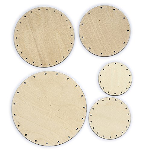 Zita's Creative Korbboden Set rund, klein für Peddigrohr 2mm und 3mm - Flechten, Korbflechten, Schilf Set, Peddigrohr, Flechtmaterial, Flechtset, Rattan Zita's Creative Korbboden Set rund, klein für Peddigrohr 2mm und 3mm - Flechten, Korbflechten, Schilf Set, Peddigrohr, Flechtmaterial, Flechtset, Rattan von Fiico