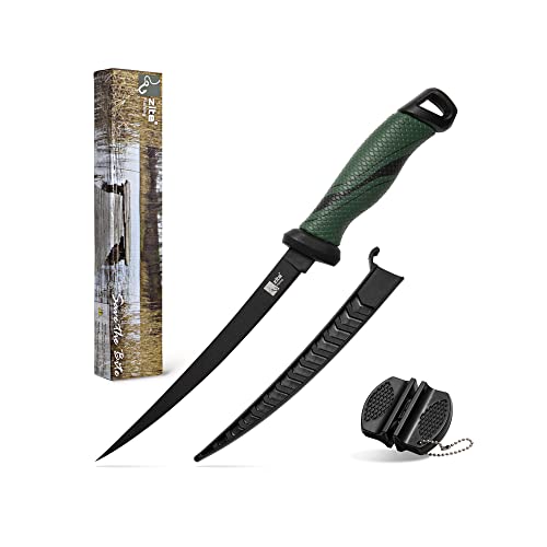 Zite Fishing Filetiermesser Fisch Set mit Messer-Schärfer – Scharfe & Beschichtete Klinge Korrosionsbeständig – mit Anti-Rutsch-Griff – 20 cm Klingenlänge, Angelmesser Fischmesser angeln Angel Messer Zite Fishing Filetiermesser Fisch Set mit Messer-Schärfer – Scharfe & Beschichtete Klinge Korrosionsbeständig – mit Anti-Rutsch-Griff – 20 cm Klingenlänge, Angelmesser Fischmesser angeln Angel Messer von Zite