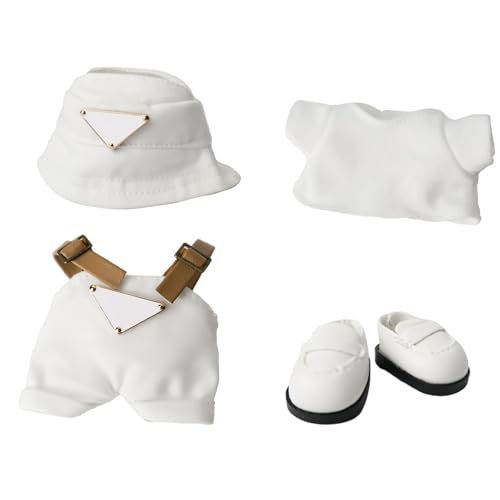 4 Stück Kleidung - Tuch für Puppen Outfit Kleidung + Weißer Eimerhut + Mini T-Shirt + Mini Schuhe Keine Puppe 4 Stück Kleidung - Tuch für Puppen Outfit Kleidung + Weißer Eimerhut + Mini T-Shirt + Mini Schuhe Keine Puppe von ZitoNebrix