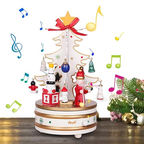 Ziurmut Weihnachtsbaum-Spieluhr, rotierende Weihnachts-Spieluhr, Weihnachtsbaum-DIY-Baustein-Set, Weihnachtsbaum-Figur, Weihnachts-Spieluhr-Sets Ziurmut Weihnachtsbaum-Spieluhr, rotierende Weihnachts-Spieluhr, Weihnachtsbaum-DIY-Baustein-Set, Weihnachtsbaum-Figur, Weihnachts-Spieluhr-Sets von Ziurmut